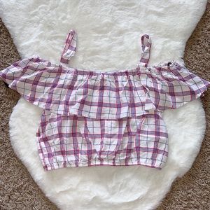 Off Shoulder Crop Top